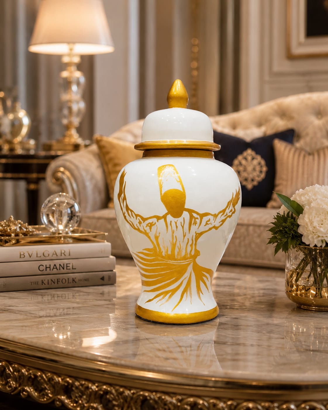Sufi Hand-Painted Candy Jar