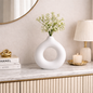 Modern Donut Vase– Aesthetic Ceramic Vases