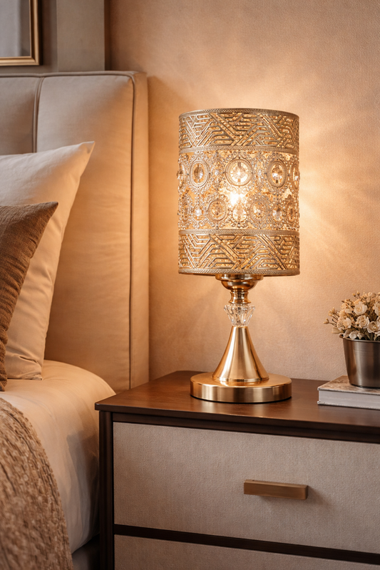 Opulent Glow Table Lamps Pair