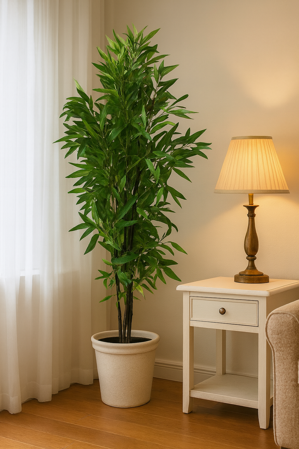 Aangan Green Artificial Bamboo Plant