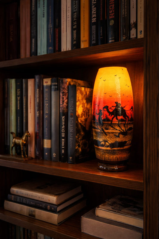Artistic Ambient Glow Lamp – Luxury Decorative Bedside Light