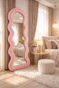 Noir Wave Sculptural Full Length Mirror