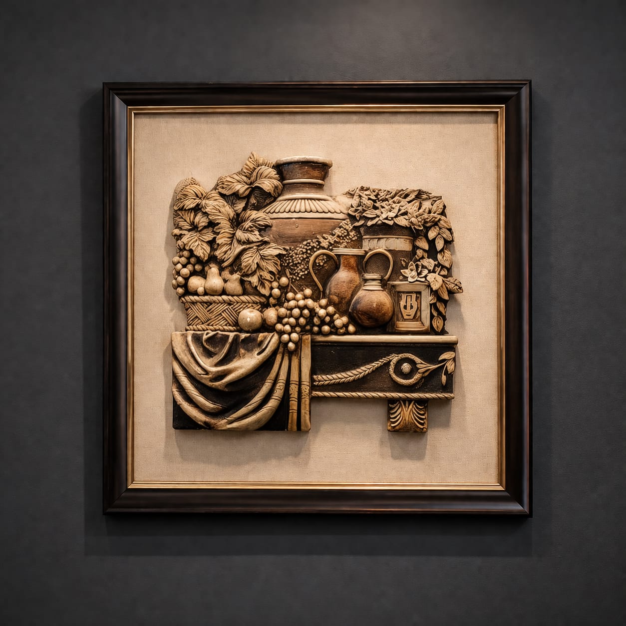 3D Vintage Still-Life Wall Frame