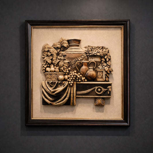 3D Vintage Still-Life Wall Frame