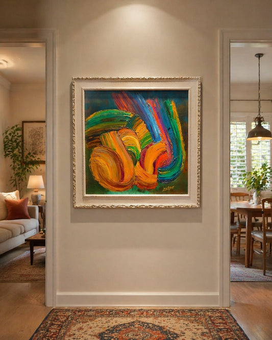 3D Hand-Painted Wall Art Frame