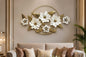 Luxury Golden Floral Metal 3D Wall Art