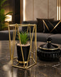 Luxury Geometric Gold Planter