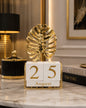 Luxury Gold Leaf Perpetual Desk Calendar