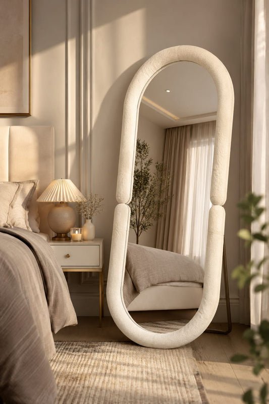 Modern Paded Mirror for Living Room