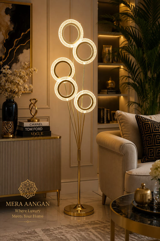 Golden Halo Floor Lamp