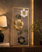 3D Gold & Black Metal Floral Frame