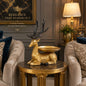 Premium Gold-Plated Ceramic Deer Figurine