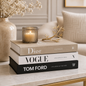 Luxury Decorative Books Set of 3 | Designer Style Dummy Books for Home Decor